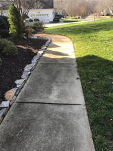 sidewalk pressure washing before and after
